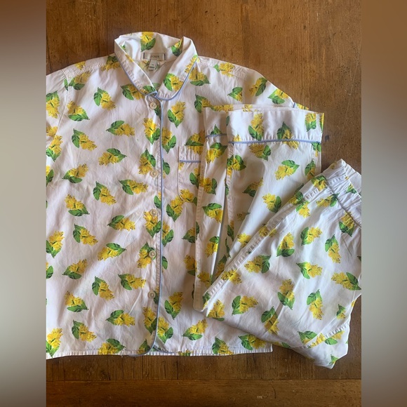 J. Crew Yellow and Green Floral Pajamas - Picture 3 of 16